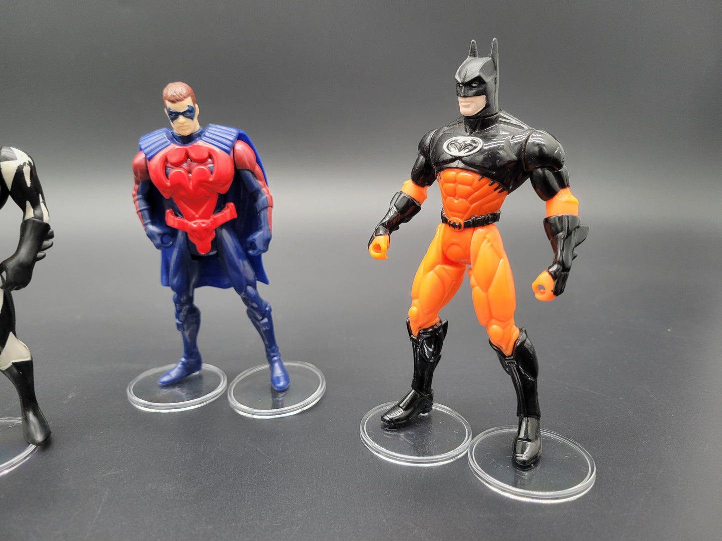 1990's Kenner Batman 3.75" Figure Action Stands 1.5" Clear