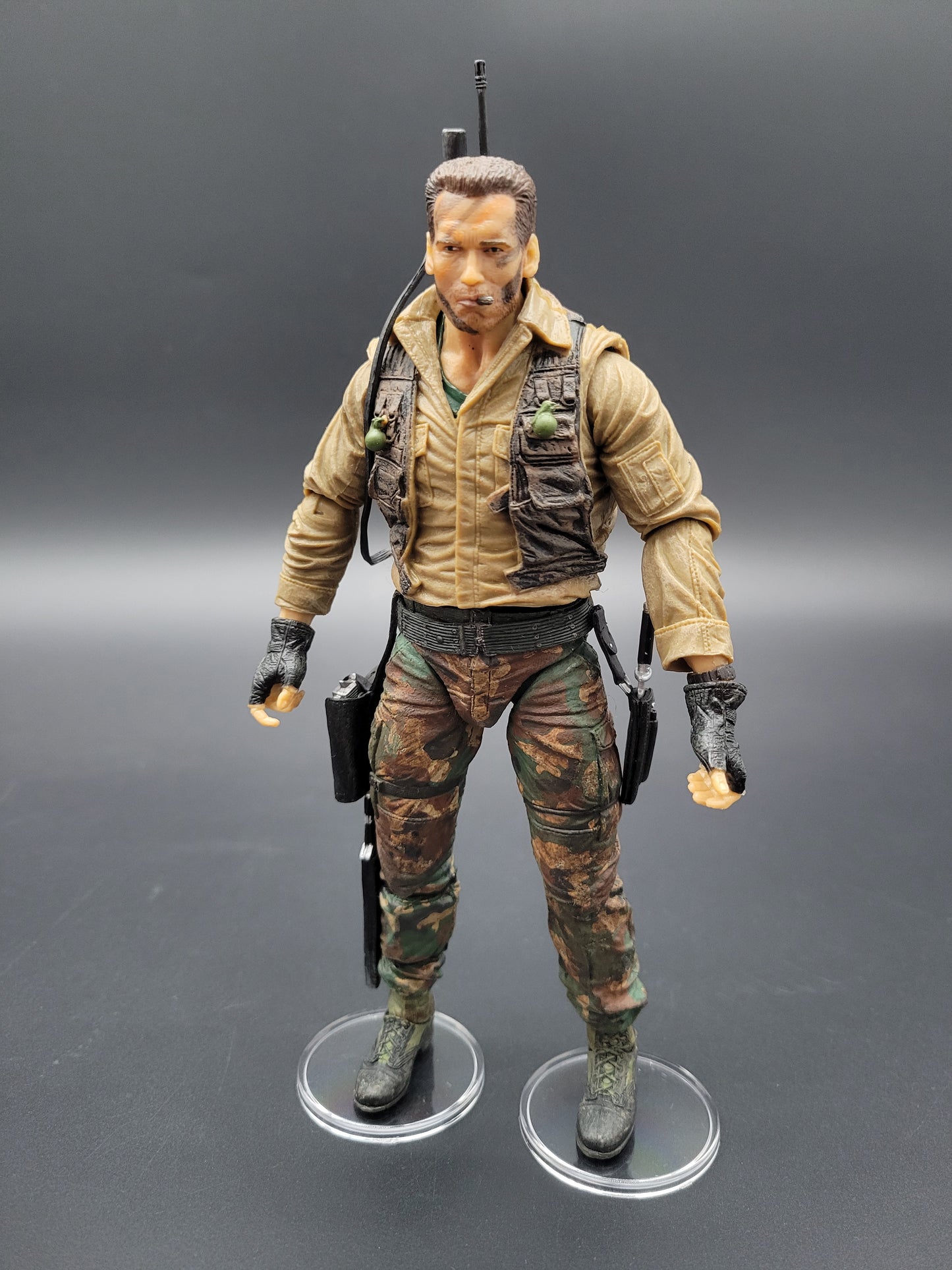 NECA & G.I Joe Classified Figure Action Stands 1.5" Clear