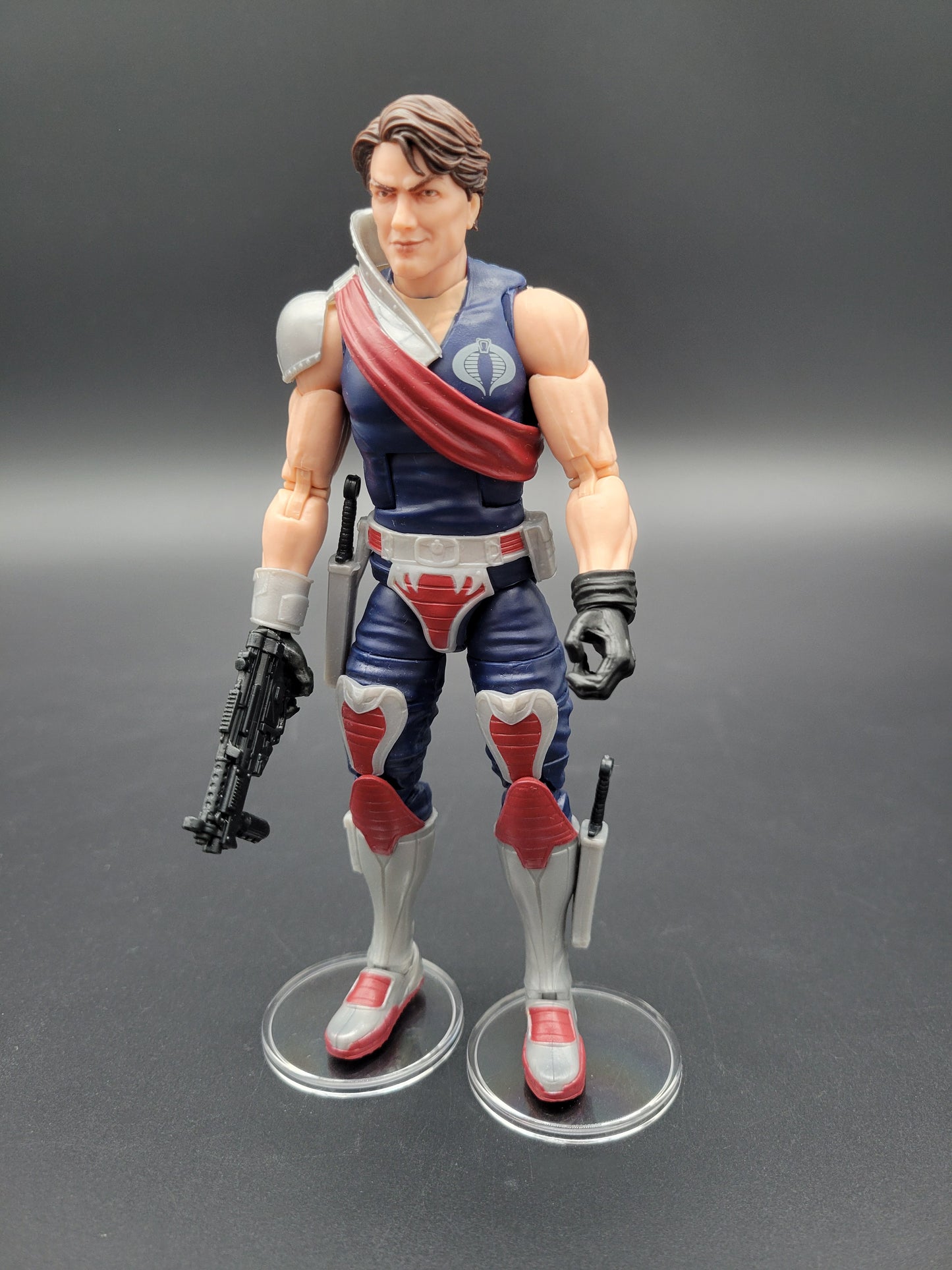 NECA & G.I Joe Classified Figure Action Stands 1.5" Clear