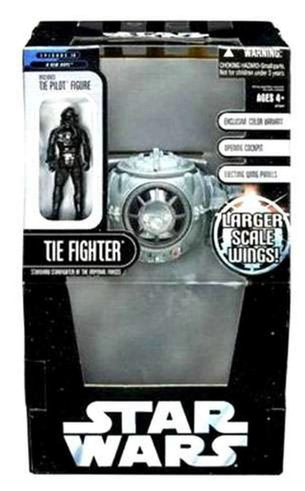 Star Wars MODERN LARGE TIE Fighter Ship Stand LEGACY SAGA TVC (Larger Wings)