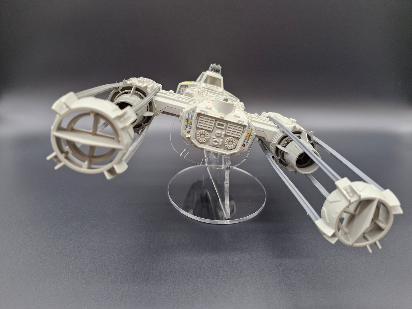 Star Wars Vintage Adjustable Banked Y-Wing Ship Stand - Also Fits Vintage Collection