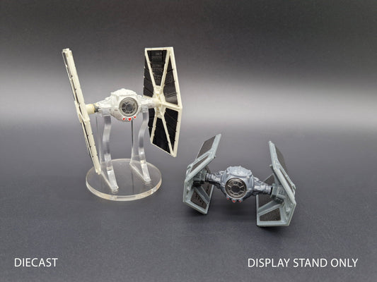 Star Wars Vintage DIECAST TIE Fighter & Darth Vaders TIE Ship Stand