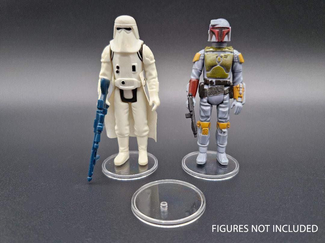 Vintage Star Wars Action Stands 1.5" Clear