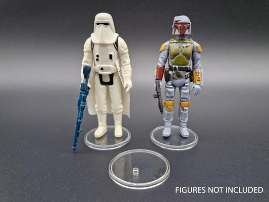 Vintage Star Wars Action Stands 1.5" Clear