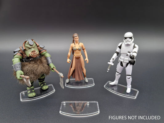 Star Wars Modern Hasbro Clear Figure Stands Vintage Collection POTF2 Forcelink +