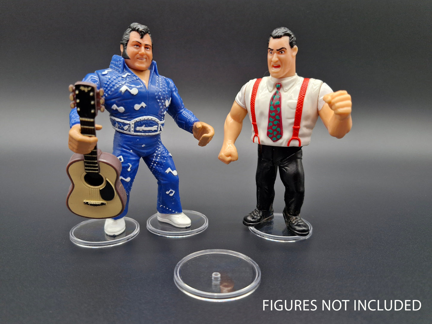 WWF Hasbro Action Stands 1.5" Clear