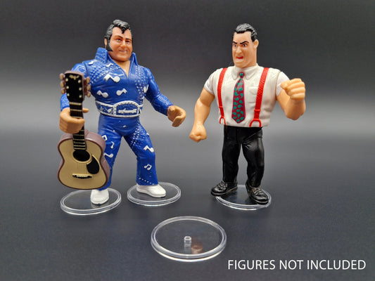 WWF Hasbro Action Stands 1.5" Clear