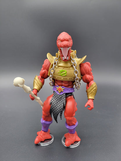 MOTU Masters of the Universe ORIGINS He-Man Figure Action Stands 1" Clear