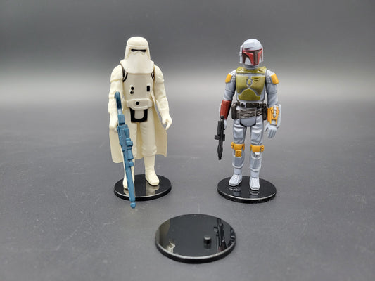 Vintage Star Wars Action Stands 1.5" Black