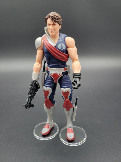 NECA & G.I Joe Classified Figure Action Stands 1.5" Clear