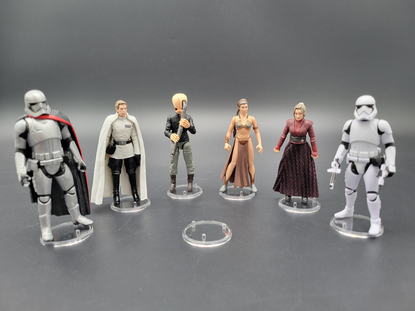 NEW DESIGN! Star Wars Modern Hasbro Clear Figure Stands For All Vintage Collection POTF2 plus more!