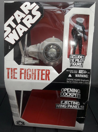 Star Wars MODERN LARGE TIE Fighter Ship Stand LEGACY SAGA TVC (Larger Wings)