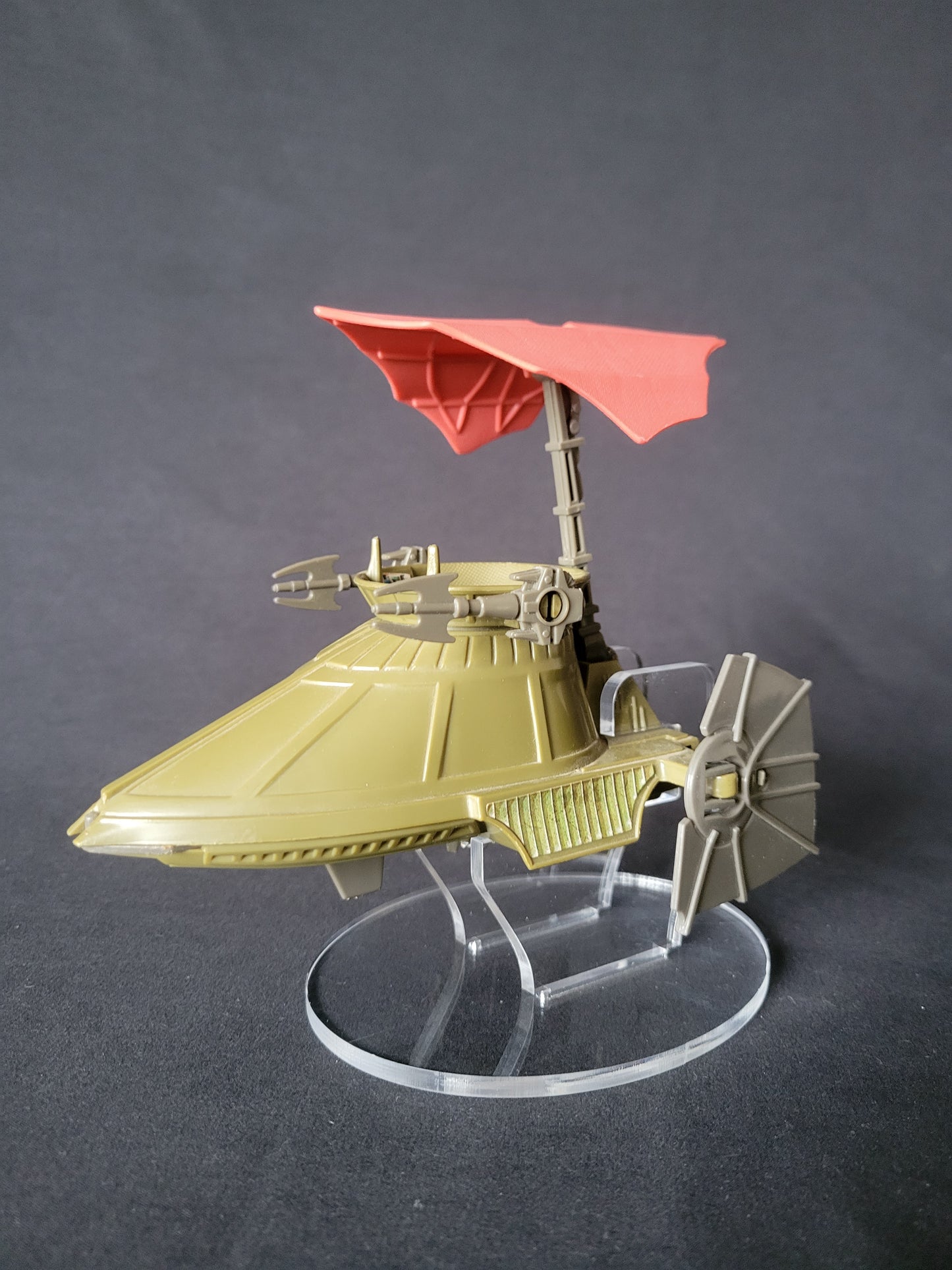 Star Wars Vintage One Man Sail Skiff Vehicle Ship Stand