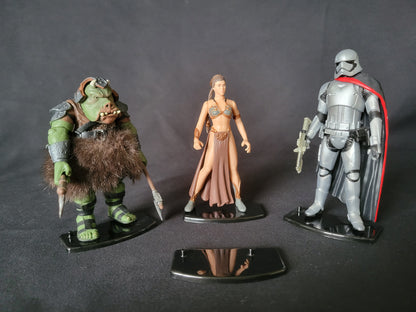 Star Wars Modern Hasbro Black Figure Stands Vintage Collection POTF2 Forcelink +