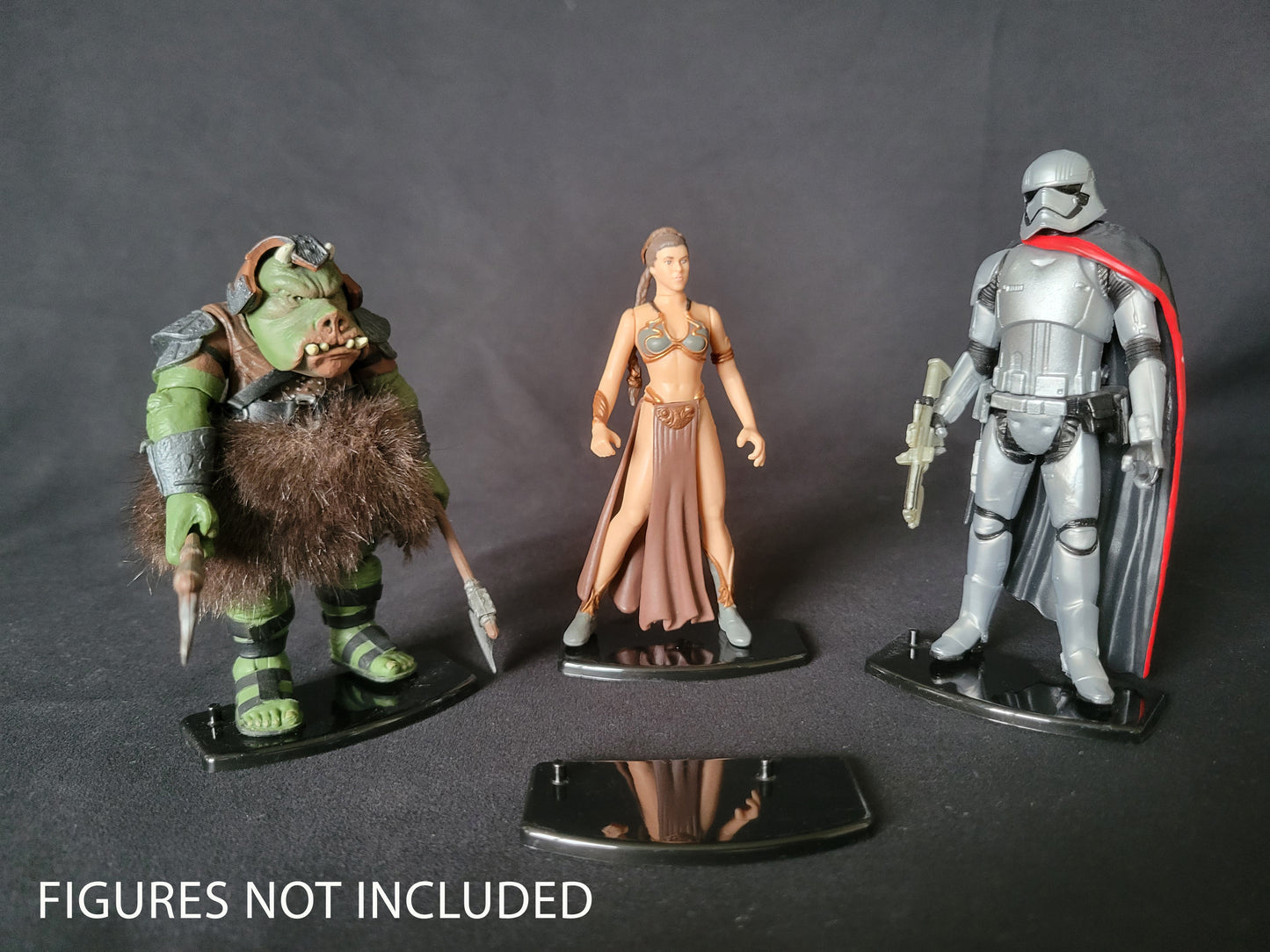 Star Wars Modern Hasbro Black Figure Stands Vintage Collection POTF2 Forcelink +