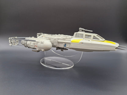 Star Wars Vintage Adjustable Banked Y-Wing Ship Stand - Also Fits Vintage Collection