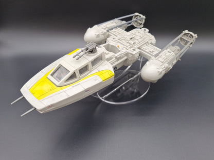 Star Wars Vintage Adjustable Banked Y-Wing Ship Stand - Also Fits Vintage Collection