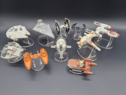 OFFER - 10 x Star Wars Vintage DIECAST Ship Stands