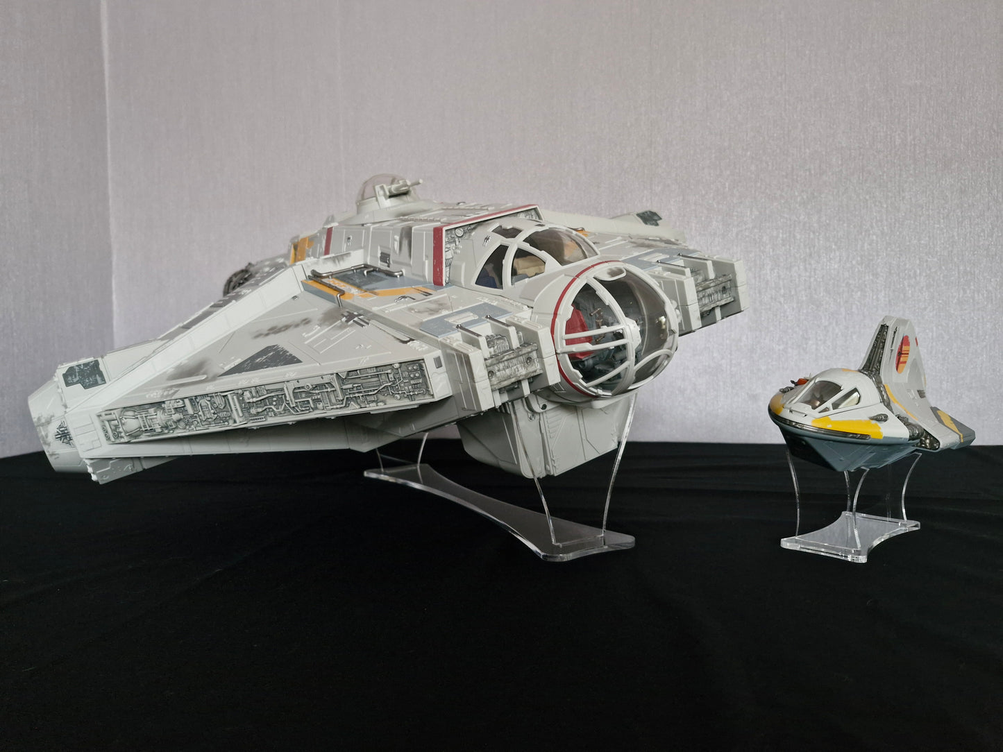 Star Wars Modern Banked Ship Stand - HASLAB Ghost & Phantom