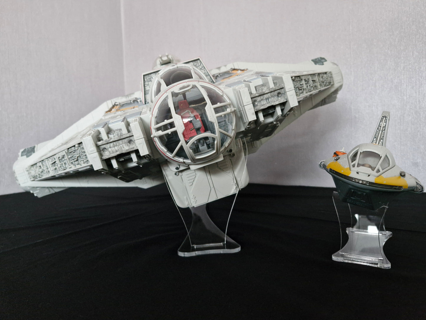 Star Wars Modern Banked Ship Stand - HASLAB Ghost & Phantom