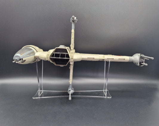 Star Wars Vintage Modern Banked B-Wing Ship Stand - Fits POTJ & Dagger Squadron