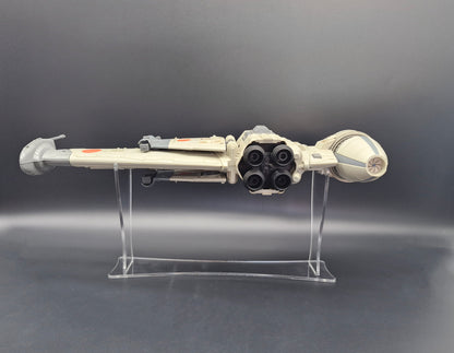 Star Wars Vintage Modern Banked B-Wing Ship Stand - Fits POTJ & Dagger Squadron