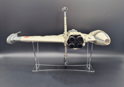 Star Wars Vintage Modern Banked B-Wing Ship Stand - Fits POTJ & Dagger Squadron
