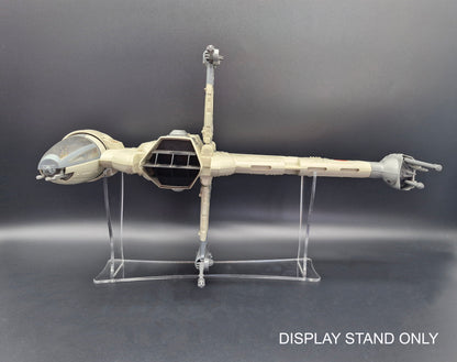 Star Wars Vintage Modern Banked B-Wing Ship Stand - Fits POTJ & Dagger Squadron