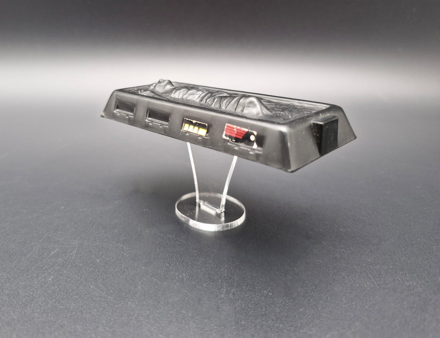 Star Wars Vintage & Modern Han Carbonite Horizontal Stand Kenner POTF2 & Slave 1