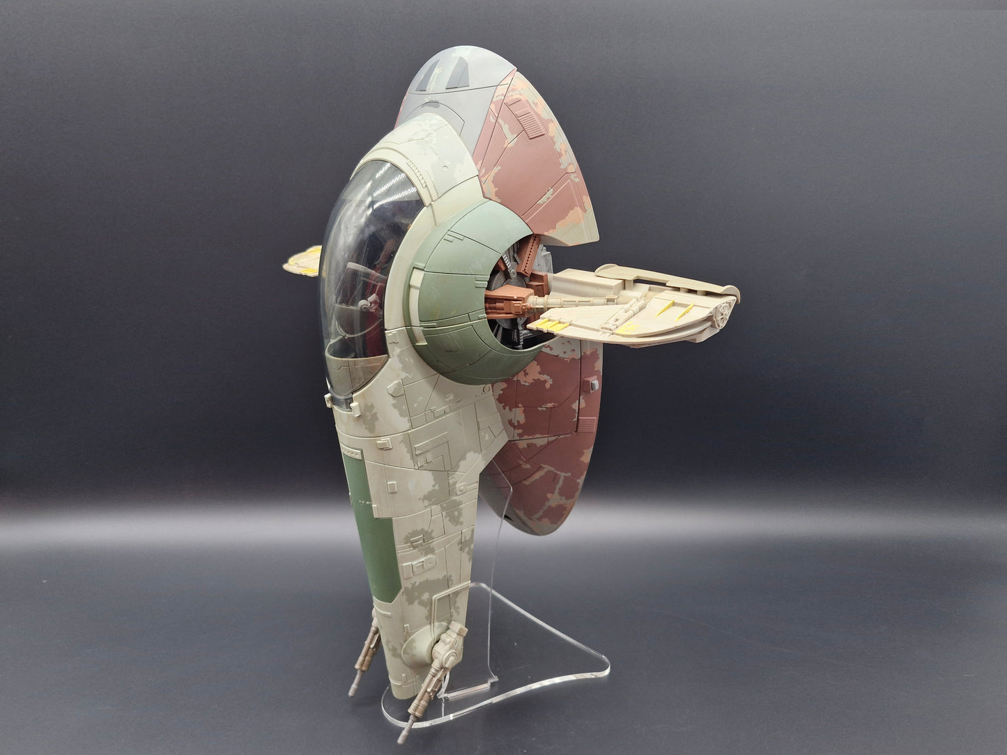Star Wars TVC Vintage Collection Slave 1 Boba Fett Starship Ship Stand + Rise of Boba Fett