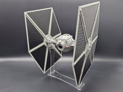 Star Wars MODERN LARGE TIE Fighter Ship Stand LEGACY SAGA TVC (Larger Wings)