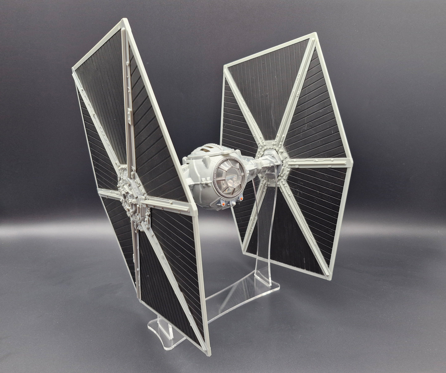 Star Wars MODERN LARGE TIE Fighter Ship Stand LEGACY SAGA TVC (Larger Wings)