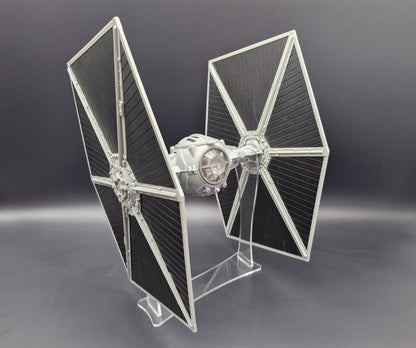 Star Wars MODERN LARGE TIE Fighter Ship Stand LEGACY SAGA TVC (Larger Wings)