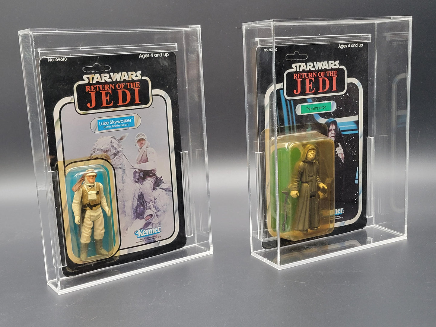 Acrylic STANDARD Case - Star Wars MOC Carded Figure Display Vintage Modern +