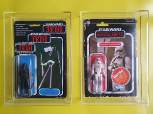 Standard Size Acrylic Cases for Carded MOC Star Wars, Action Force, Retro Collection plus more